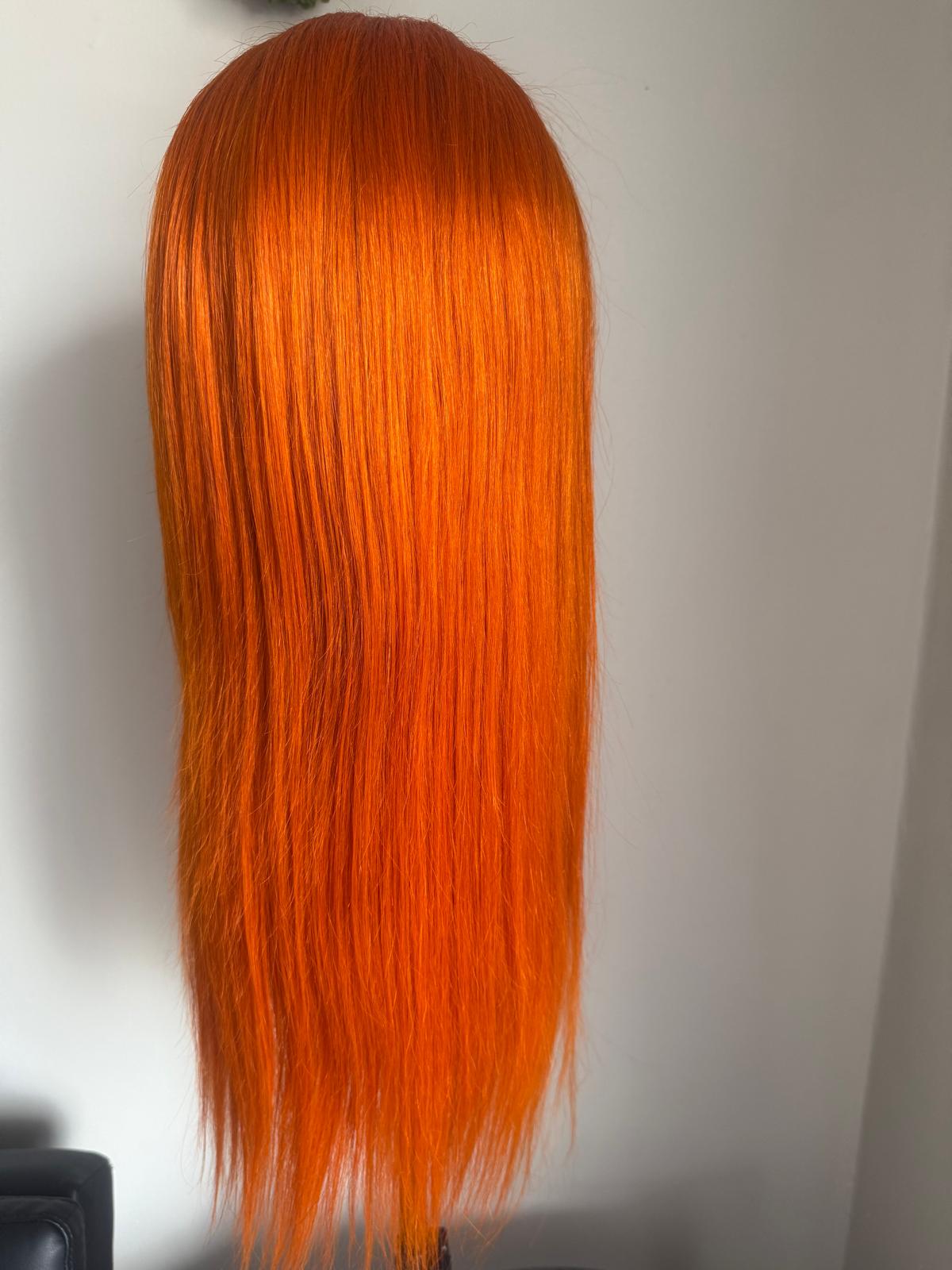 13x4 Lace front wig orange