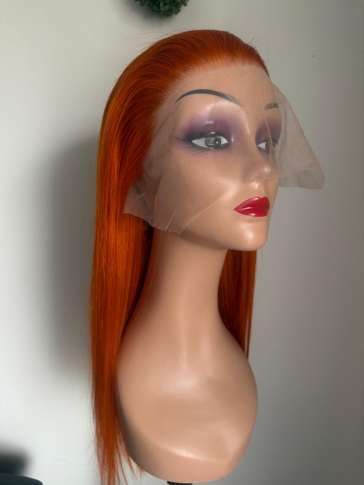 13x4 Lace front wig orange